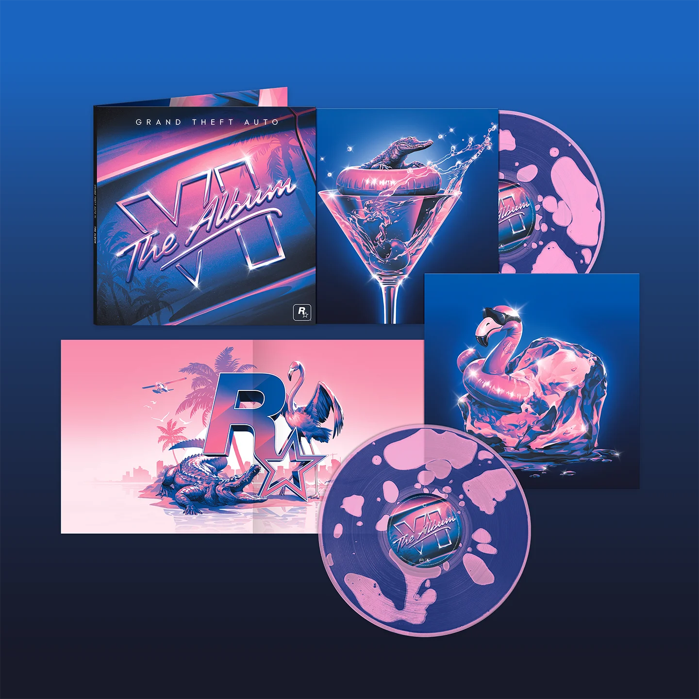Arte oficial de Grand Theft Auto VI: The Album, la banda sonora del juego
